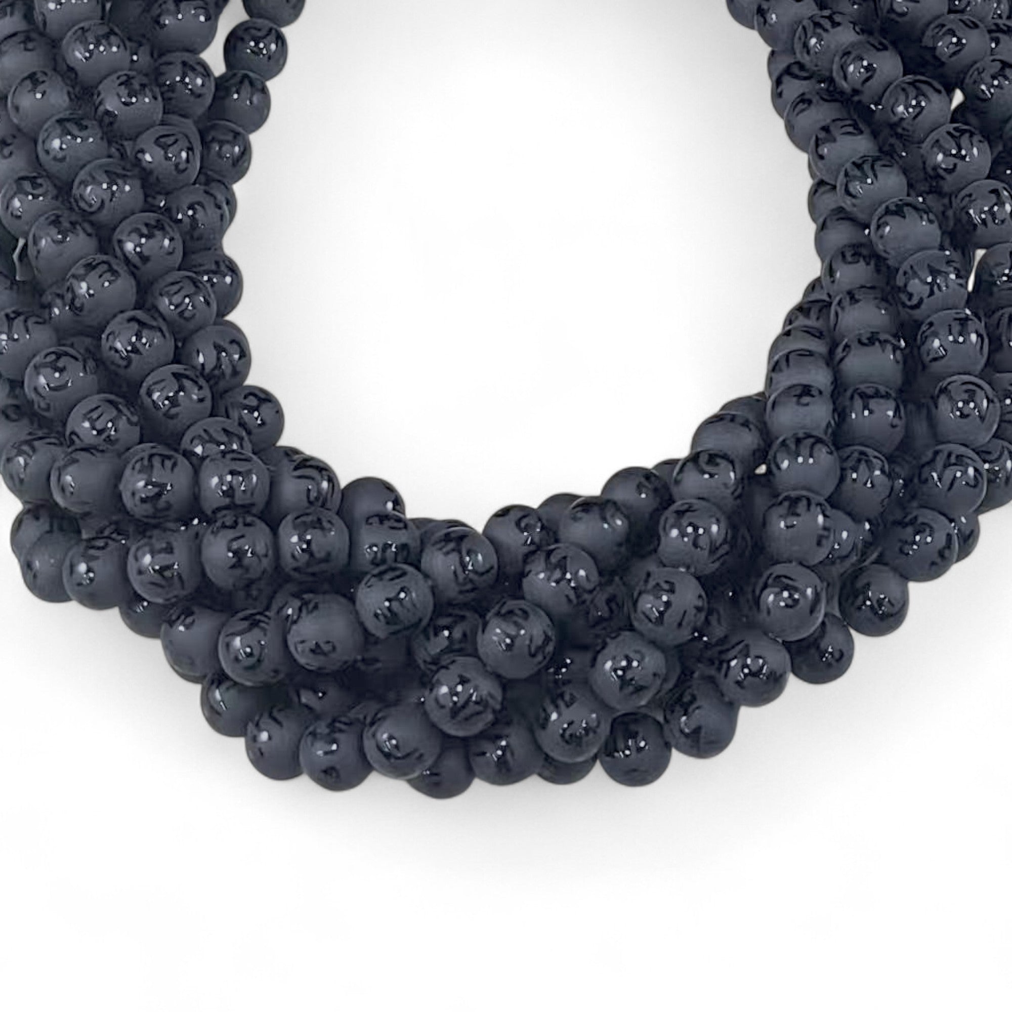 Onyx w/ Mantra Symbol Matte Round